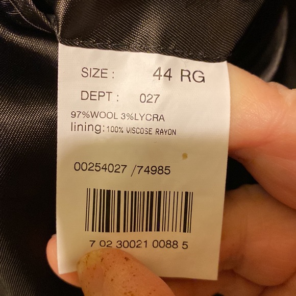 NWT Brooks Brothers - Brown & tan small houndstooth pattern wool blazer … - Picture 9 of 9